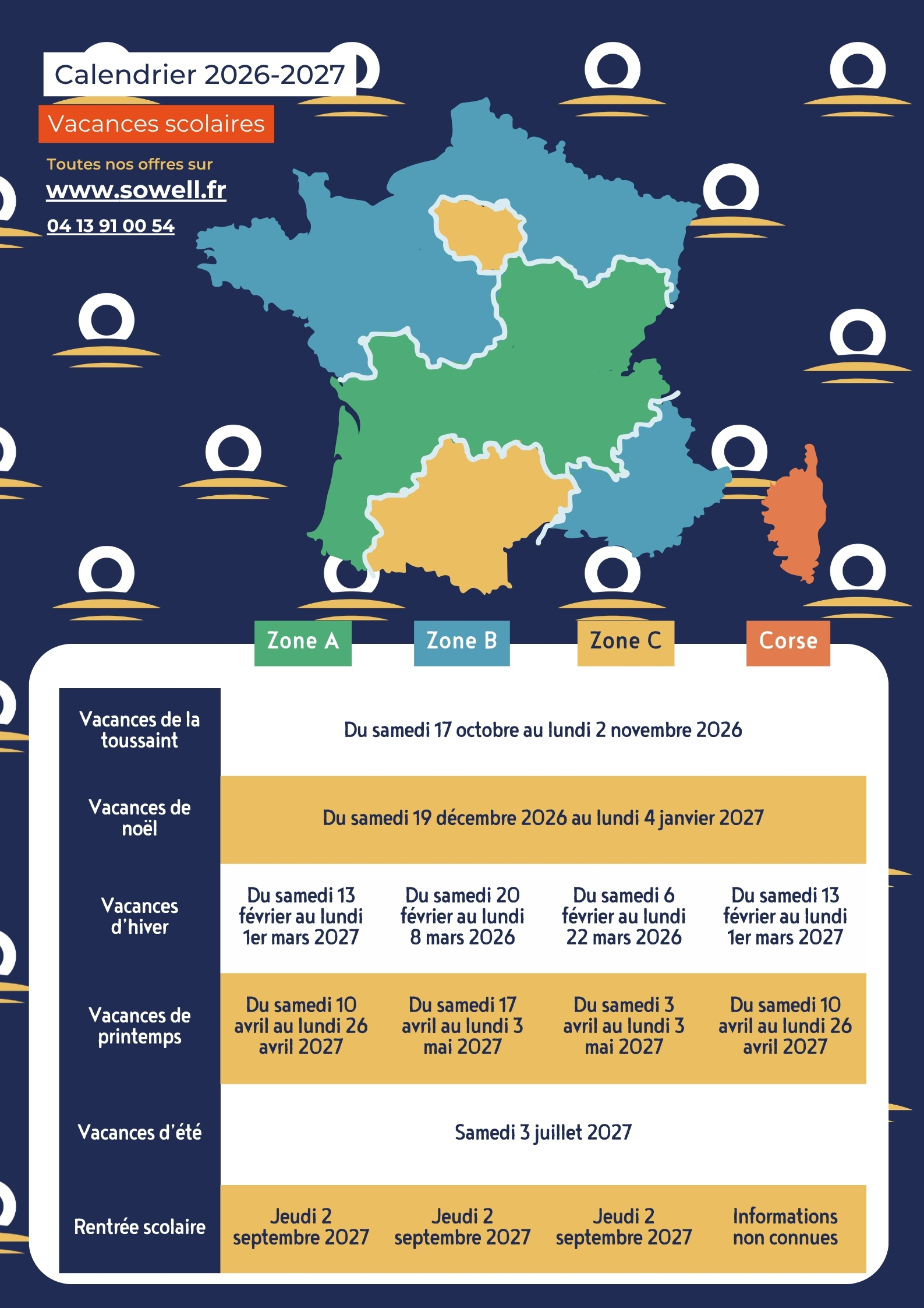 Quand sont les prochaines vacances 2025 / 2026 ? Comment optimiser et poser ses jours de congés ? SOWELL vous dit tout !